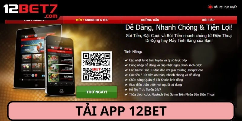 Cách tải app 12BET siêu dễ cho thành viên mới